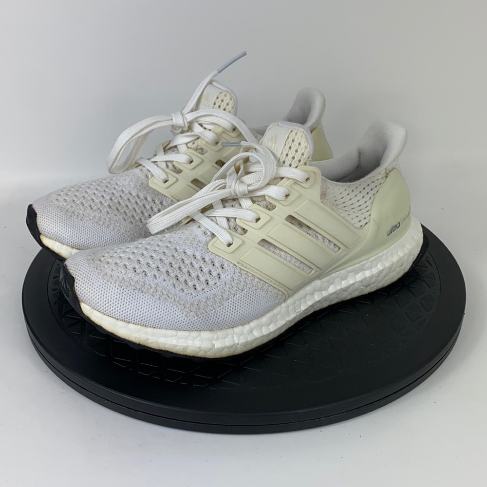 Adidas UltraBoost 1.0 'Triple White' Kanye Running Shoes S77416 Women's Size 6.5